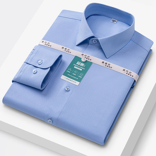 Men's High Quality Modal Silk Long Sleeve Shirt