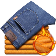Men's Straight Leg Loose Stretch Business Casual Jeans