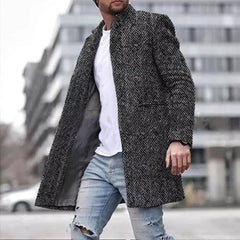 2022 New Arrival Men's Plaid Wool Coat