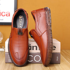 Men's Trendy Tendon Soft Sole Non-slip Versatile Casual Leather Shoes