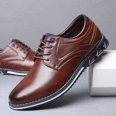 2023 Business Casual Plus Size Leather Shoes