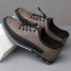 Men's Casual Large Size Fashionable Slip-on Flat Heel Work Shoes