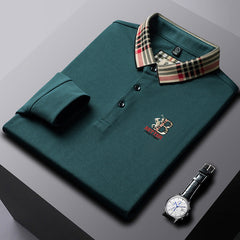 Men's Cotton Business Embroidered Polo Shirt