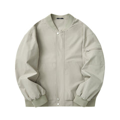 2023 Men's Simple Baseball Collar Casual Flight Suit Jacket