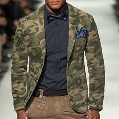 Men's Casual Printed Western Style Fashion Blazer