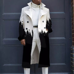 2022 New Arrival Men's Plaid Wool Coat