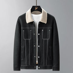 Men's Suede Thick Warm Casual Jacket