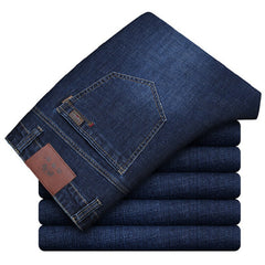 Men's Business Casual High Waist Stretch Jeans