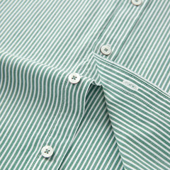 Spring Men's 100% Cotton Long Sleeve Striped Shirt