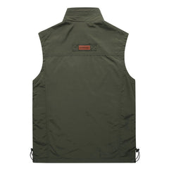 Men's Outdoor Fashionable Simple Stand Collar Vest
