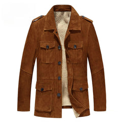 Men's Suede Cold-proof and Antifreeze Thickened Jacket