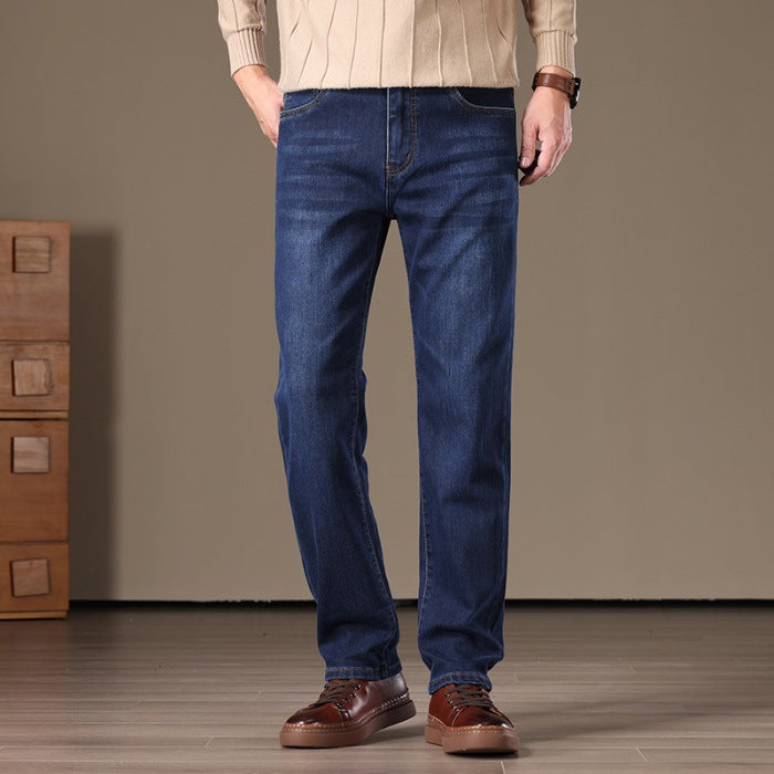 Men's Business Loose Straight Stretch Jeans