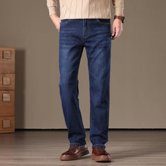 Men's Business Loose Straight Stretch Jeans