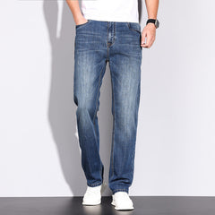2023 Business Casual Straight Fit Stretch Cotton Jeans