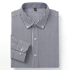 Men's Business Casual Striped Shirt