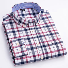 New style cotton anti-wrinkle casual stand collar long sleeve shirt