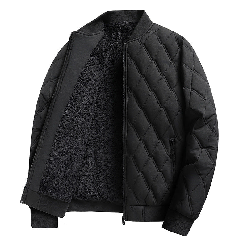 2024 Men's Winter New Style Plush Warm Flight Suit Jacket