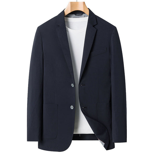 Men's Summer Ice Silk Elastic Casual Blazer