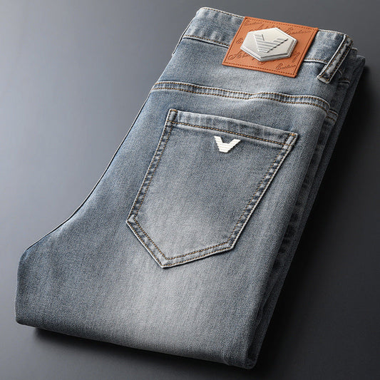 2023 New High-end Men's Straight-leg All-match Jeans