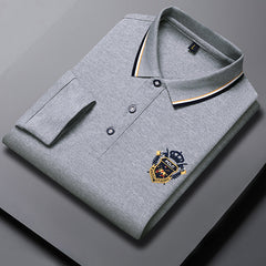 Men's Lapel Embroidered Polo Shirt