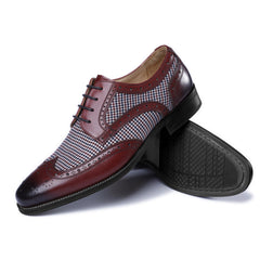2023New High Quality Retro Fashion Denim Leather Shoes
