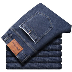 Men's Spring Stretch Straight Fashion Casual Jeans