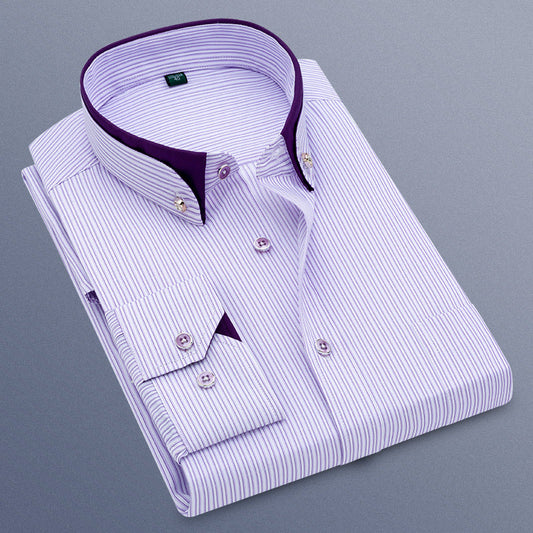 New Business Casual Plaid Shirt