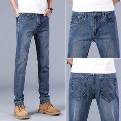 Men's Slim Straight Stretch Business Casual Jeans