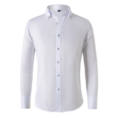 New Business Casual Crystal Button Shirt