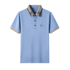 Business casual trend loose plus size polo shirt