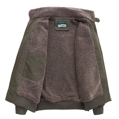 Men's Winter Warm High-end Fashionable Fleece Bomber Jacket