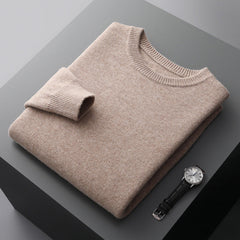 Men's New Autumn and Winter Round Neck Thickened Wool Sweater