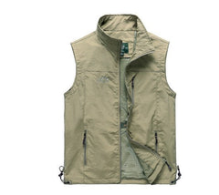 Men's Outdoor Fashionable Simple Stand Collar Vest