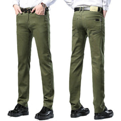 Men's Straight Elastic Business Casual Trousers