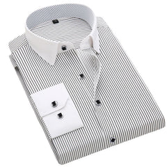 Men's Non-Iron Stripe Long Sleeve Shirt