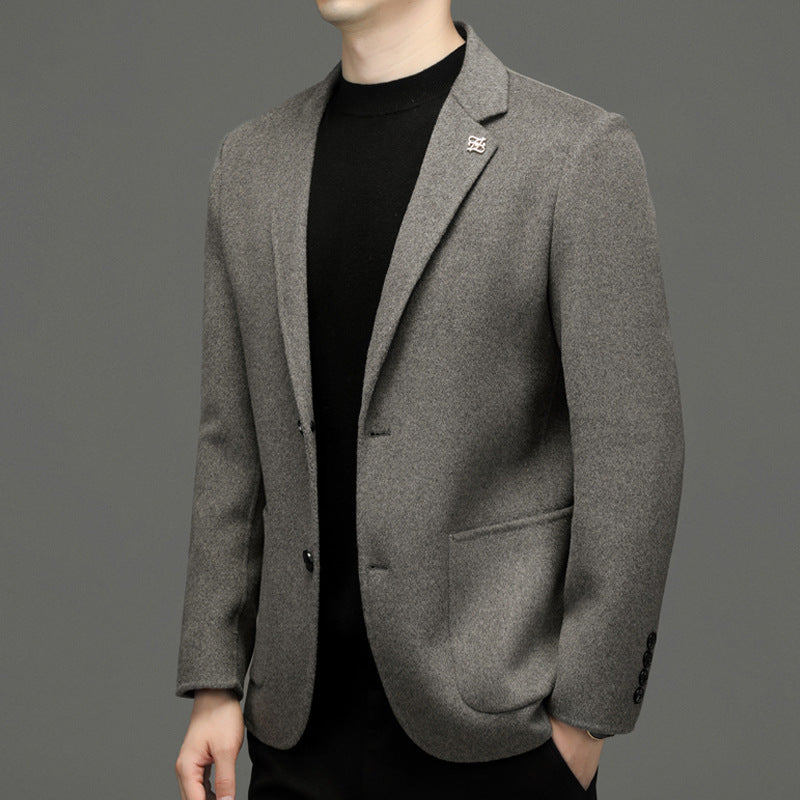 New Men's Fashion Double-faced Cashmere Blazer