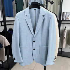 Men's Thin Linen Solid Blazer
