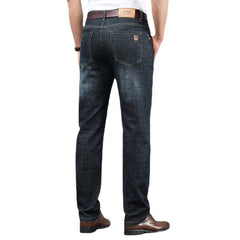 New fashionable casual mid-rise straight jeans