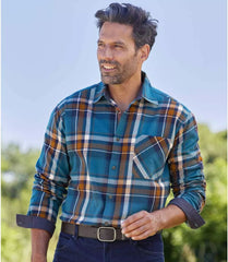 Men's large size printed loose shirt
