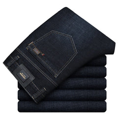 Men's Business Casual High Waist Stretch Jeans