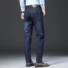 Men's Simple No-iron Cotton Casual Straight Jeans