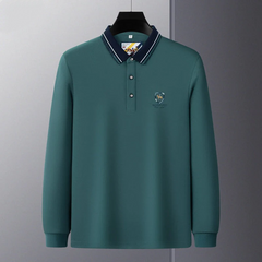 Business Loose Embroidered Polo Shirt