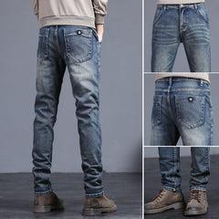 New Straight Elastic Casual All-Match Jeans