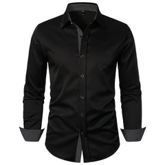 Men's Polka Dot Casual Long-sleeved Shirt