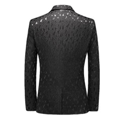 Men's Printed Large Size Business Casual Gentleman Blazer