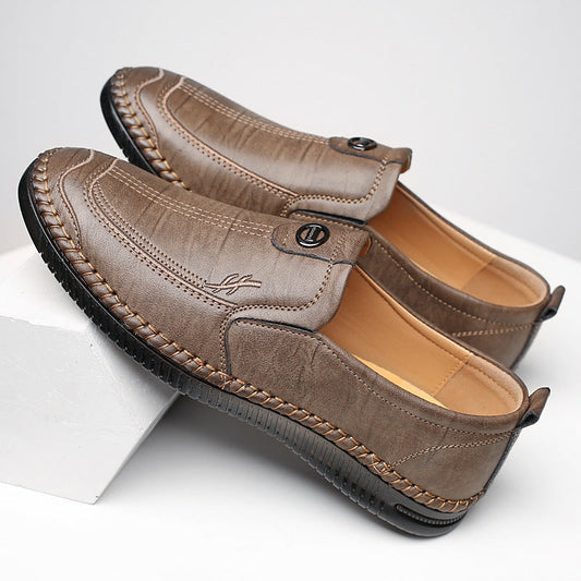 Men's casual soft sole business leather shoes