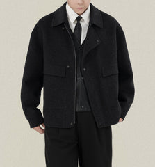 Men's Winter Double-faced Woolen Jacket