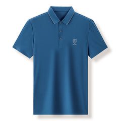 Solid Color Casual Short-sleeved Polo Shirt