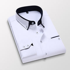 New Men's Business Long Sleeve Shirt