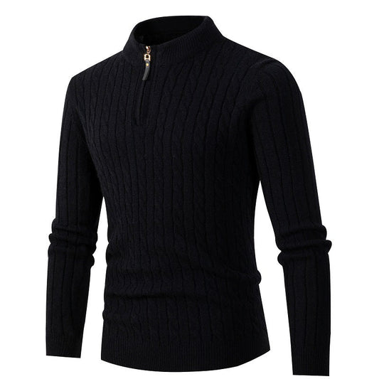 Men's Thick Zipper Warm Sweater
